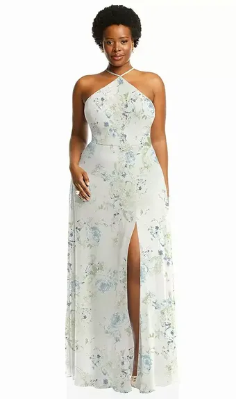 Lovely LB035 Diamond Halter Maxi Dress with Adjustable Straps #1 frontface vertical thumbnail