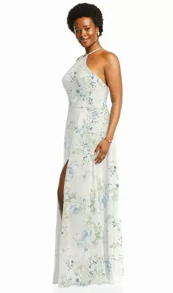 Lovely LB035 Diamond Halter Maxi Dress with Adjustable Straps #2 frontface vertical thumbnail