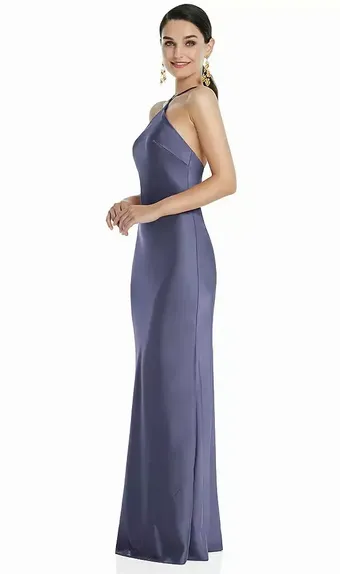 Lovely LB041 Diamond Halter Bias Maxi Slip Dress with Convertible Straps #1 frontface vertical thumbnail