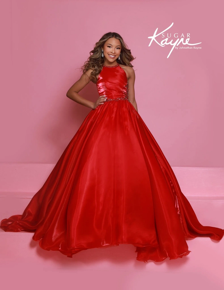 formal dresses size 14-16 Sydney's Closet SC7334 Size 14 Shimmer Prom Dress High Neckline Plus Sized A Line SC 7334