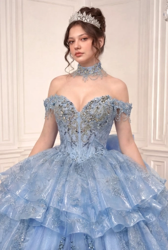 Ladivine by Cinderella Divine #15742 #5 Light Blue frontface vertical cropped thumbnail