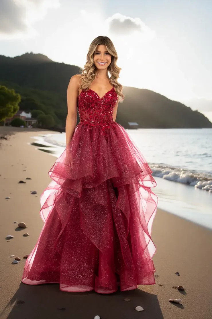 strapless open back dress Ava Presley 39318