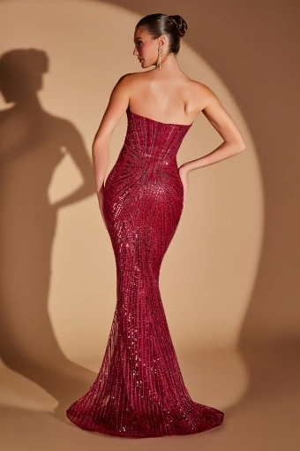 Ladivine by Cinderella Divine Style #CD0108 $4 default Burgundy backface vertical thumbnail