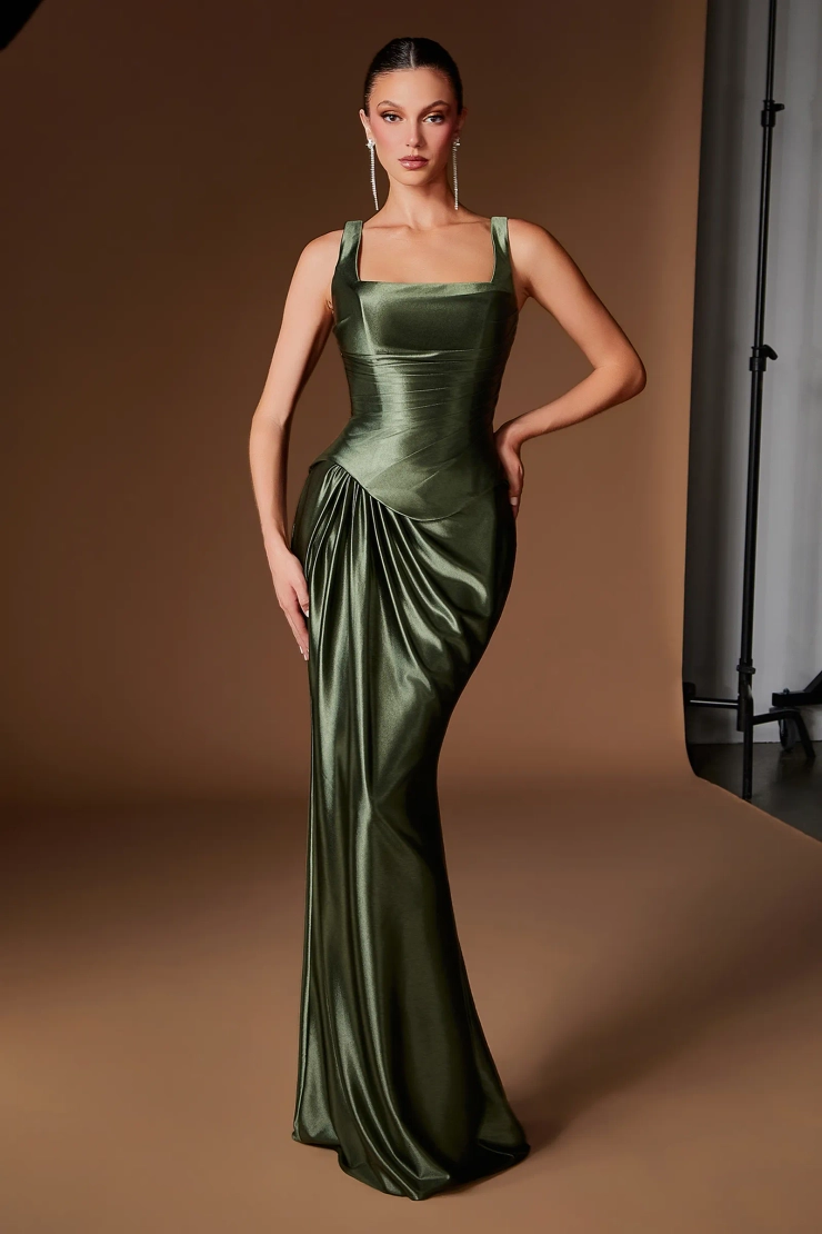 Ladivine by Cinderella Divine Style #CH2604 #1 Olive frontface vertical picture