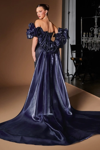 Ladivine by Cinderella Divine Style #CJ933 $3 Navy backface vertical thumbnail