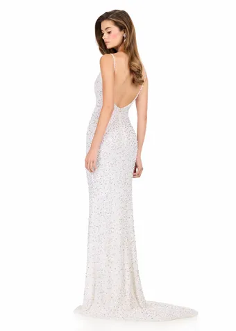 Ashley Lauren 12244   Sparkling Beaded Fitted Gown V-Neck Low Back Floor-Length #7 backface vertical thumbnail