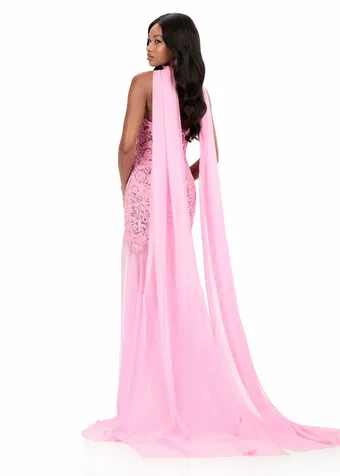 Ashley Lauren 12257   Glamorous Fitted Formal Gown | Evening Dress #4 backface vertical thumbnail