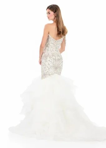 Ashley Lauren 12282   Extravagant Embellished Mermaid Gown with Ruffled Skirt #4 backface vertical thumbnail