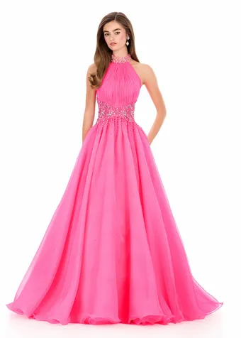 Ashley Lauren 12283   Elegant Halter Ballgown with Sparkling Embellishments #2 frontface vertical thumbnail