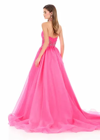 Ashley Lauren 12283   Elegant Halter Ballgown with Sparkling Embellishments #4 backface vertical thumbnail