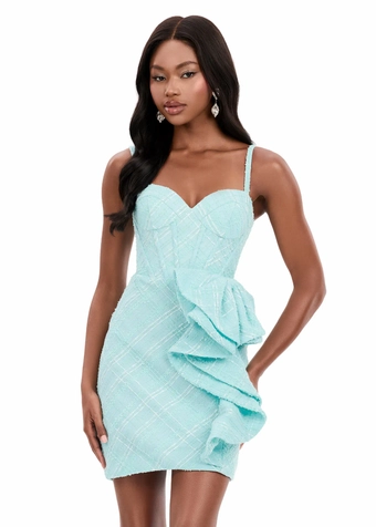 Ashley Lauren Style #4951 #0 default Aqua frontface vertical thumbnail