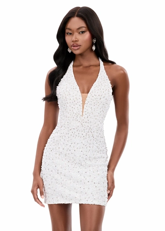 Ashley Lauren Style #4956 #0 default Ivory frontface vertical thumbnail