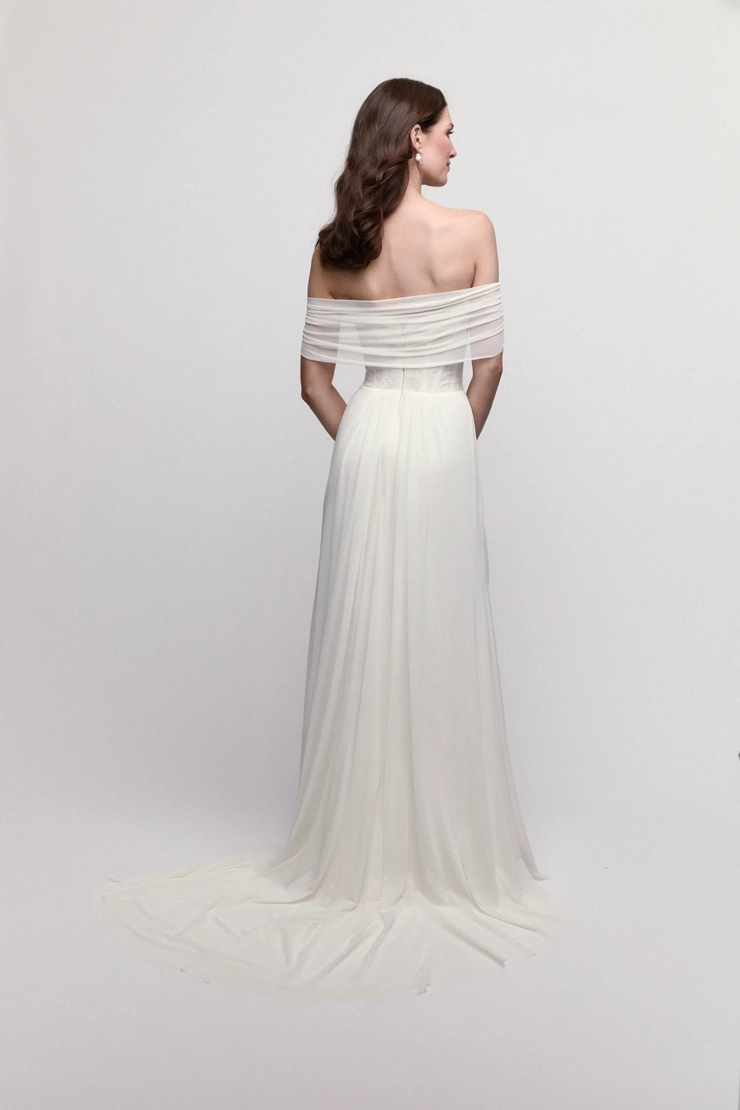 bridesmaid dresses with chucks Zapakasa Women Matcha Chiffon Bridesmaid Dress with Ruffles A Line  Spaghetti Straps Wedding Party Dress main image 0