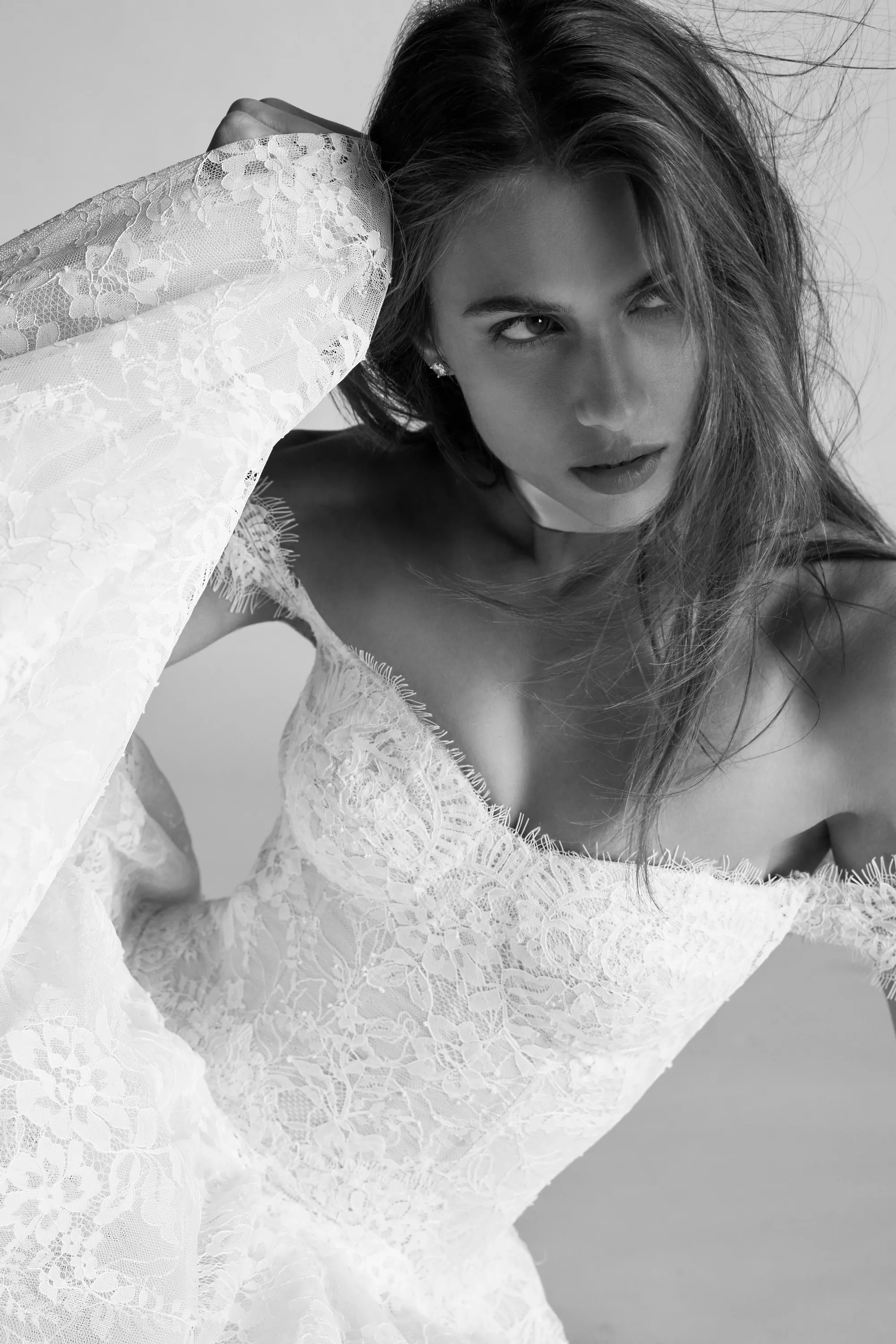 lace sleeve evening dress Formal Dress: 27470. Long Formal Dress, Illusion Neckline, Flowy | Alyce  Paris main image 1