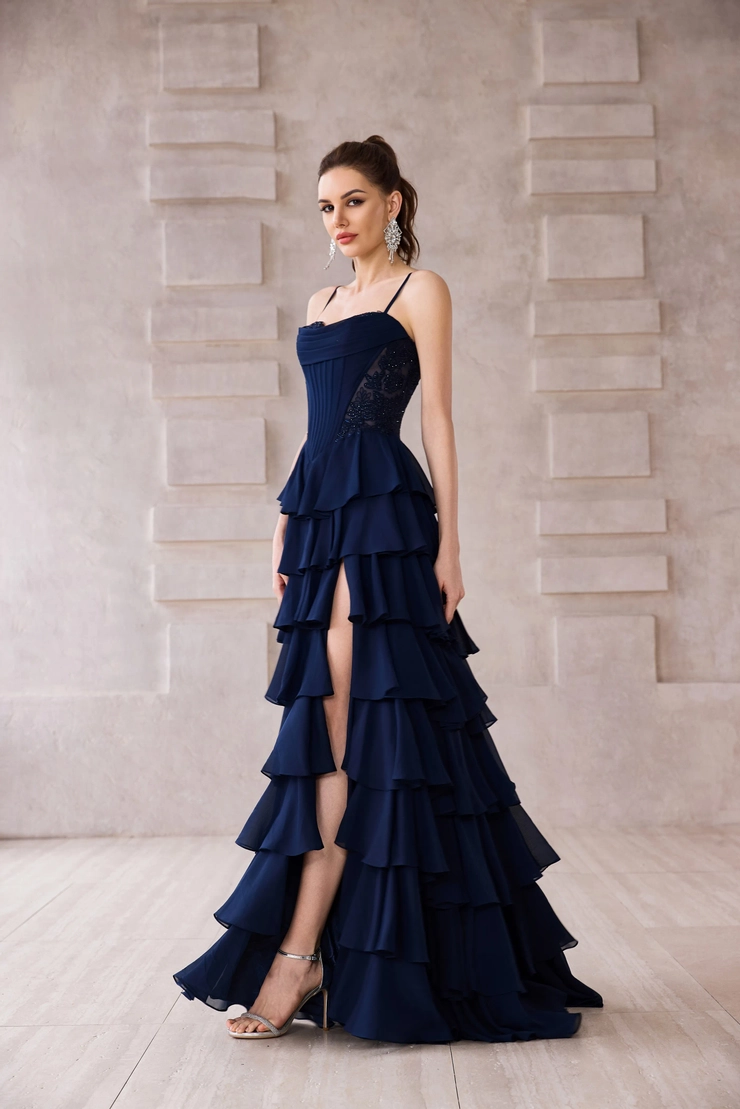 horizon blue david's bridal dress Jadore Jx5061 Dress Royal – Lizzy's This n That main image 1