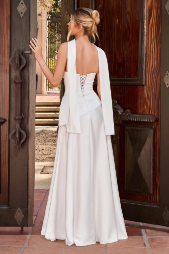 Ladivine by Cinderella Divine #7432W #1 default Off White backface vertical thumbnail