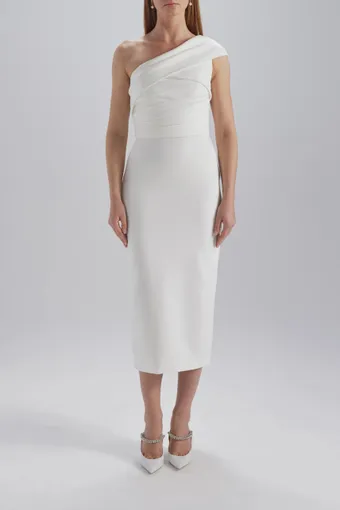 Amsale Little White Dress #LW271 #0 default frontface vertical thumbnail