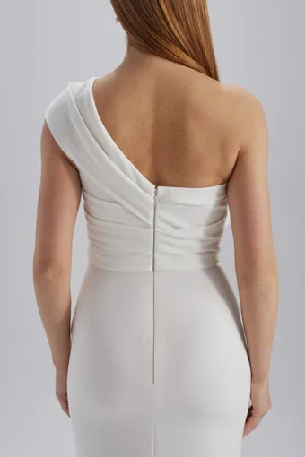 Amsale Little White Dress #LW271 #4 backface vertical cropped thumbnail