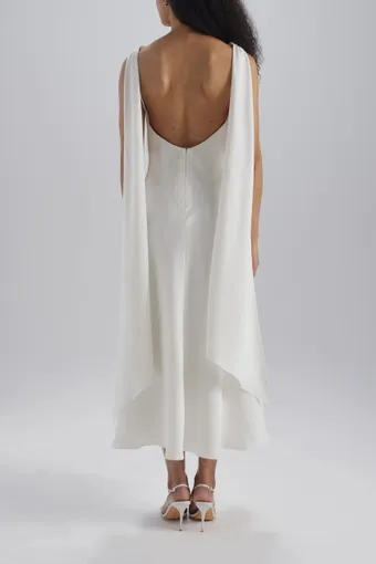 Amsale Little White Dress #LW272 #2 backface vertical thumbnail