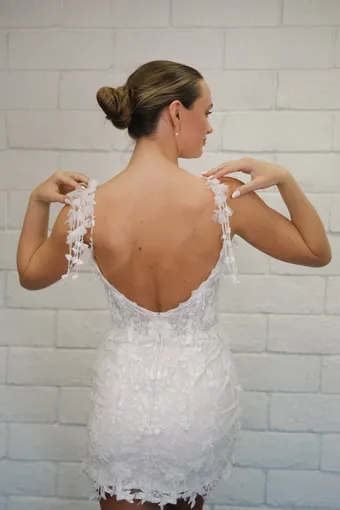 Evelyn Bridal Gardenia #8 backface vertical cropped thumbnail