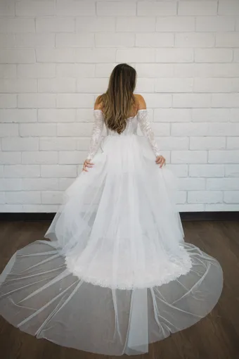 Evelyn Bridal Peony #4 backface vertical thumbnail