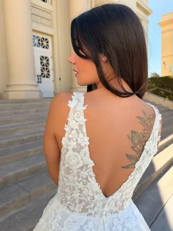 Nantes Collection by Evelyn Bridal Sable #6 backface vertical cropped thumbnail