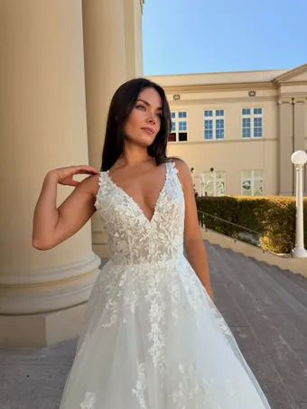 Nantes Collection by Evelyn Bridal Sable #0 default frontface vertical cropped thumbnail