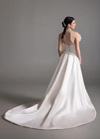 Blanc de Perez by Lazaro Style #Bethany #3 backface vertical thumbnail