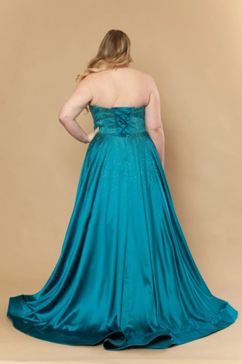 Poly USA Style #W1244 #5 Teal backface vertical thumbnail