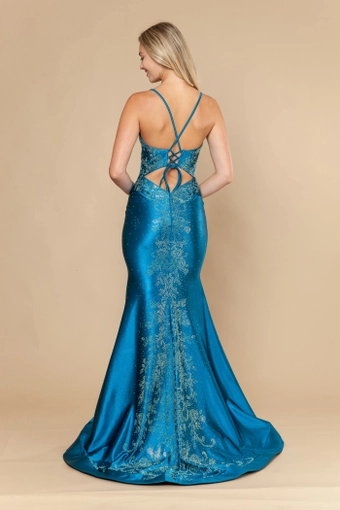 Poly USA Style #25128 #25 Teal backface vertical thumbnail