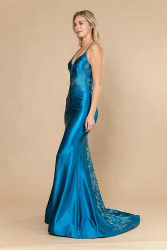 Poly USA Style #25128 #19 Teal frontface vertical thumbnail