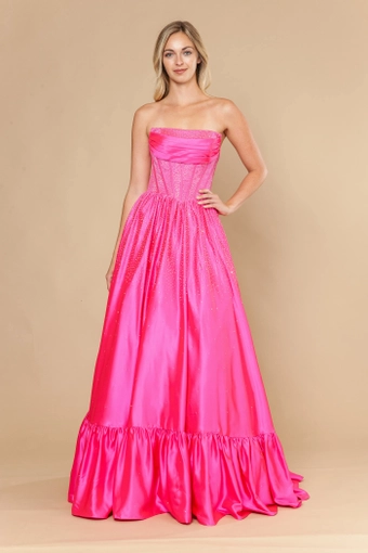 Poly USA 25134 #2 Hot Pink frontface vertical thumbnail