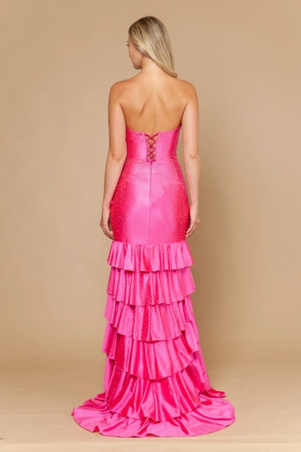 Imagine by Molle Bridals #22 Hot Pink backface vertical thumbnail