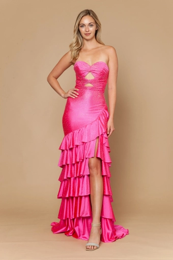 Imagine by Molle Bridals #4 Hot Pink frontface vertical thumbnail