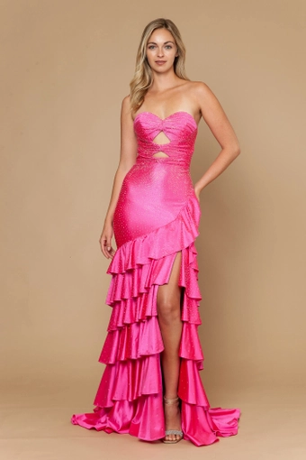 Imagine by Molle Bridals #12 Hot Pink frontface vertical thumbnail