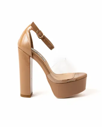 Diverse Style by Sydni Dion Style No. Platform Chunky Heel Lucite Patent #1 vertical thumbnail