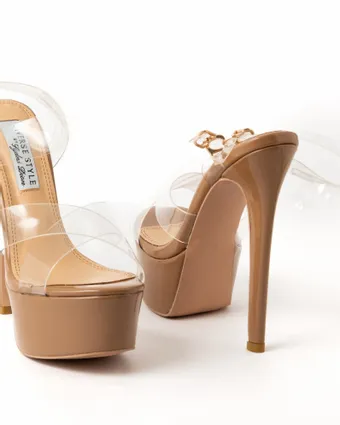 Diverse Style by Sydni Dion Style No. Platform Heel Lucite #3 vertical thumbnail