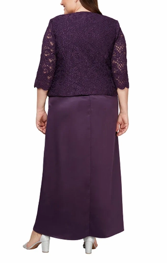 Alex Evenings ALEX62322148 #1 Eggplant backface vertical thumbnail