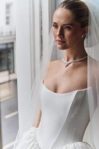 Caroline Castigliano Style White Peony #1 frontface vertical cropped thumbnail