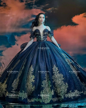 Ragazza FV02-702 #2 Navy/Oro frontface vertical thumbnail