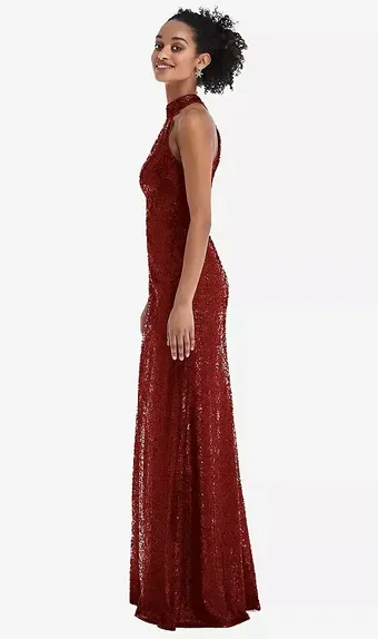 Thread TH054   Radiant Halter A-line with Sequins #1 frontface vertical thumbnail