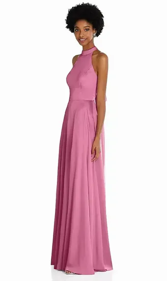 Thread TH090   Dazzling Halter A-line with Slit, Tie-back #1 frontface vertical thumbnail