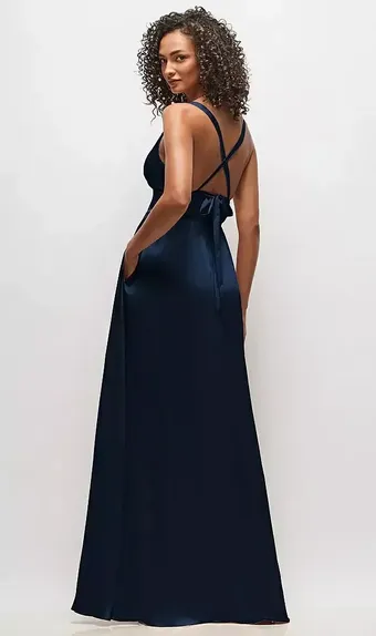 Thread TH093   Stunning V-neck A-line with Slit, Pockets, Criss-cross back #2 backface vertical thumbnail
