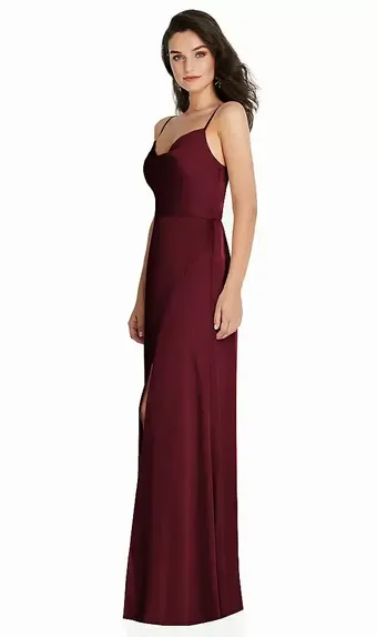 Thread TH098   Dazzling Cowl A-line with Slit, Cowl neckline, Spaghetti str #1 frontface vertical thumbnail