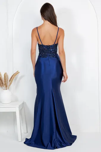 Cinderella Couture 8334J Satin Beads Embolace #7 backface vertical thumbnail