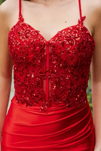 Cinderella Couture 8334J Satin Beads Embolace #8 frontface vertical cropped thumbnail