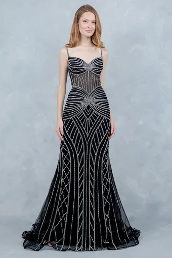 Cinderella Couture 8376J Glam Rhinestone Tulle #0 default frontface vertical thumbnail