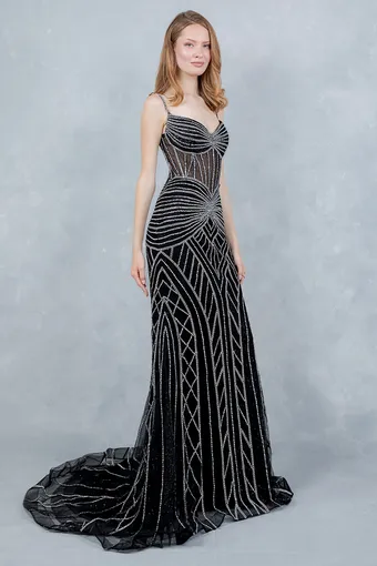 Cinderella Couture 8376J Glam Rhinestone Tulle #1 frontface vertical thumbnail