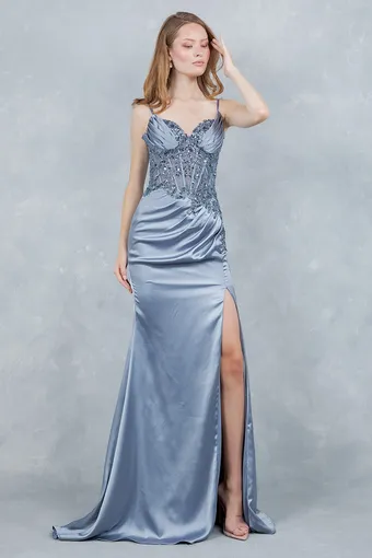 Cinderella Couture 8377J Satin Beads Embolace #2 frontface vertical thumbnail