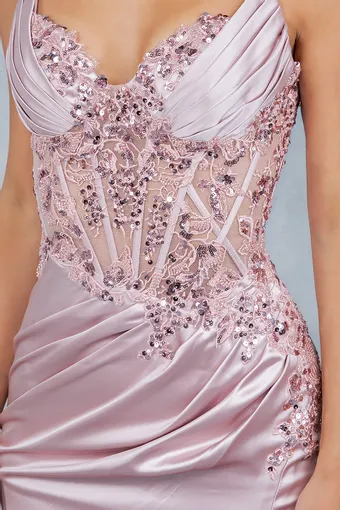 Cinderella Couture 8377J Satin Beads Embolace #15 frontface vertical cropped thumbnail